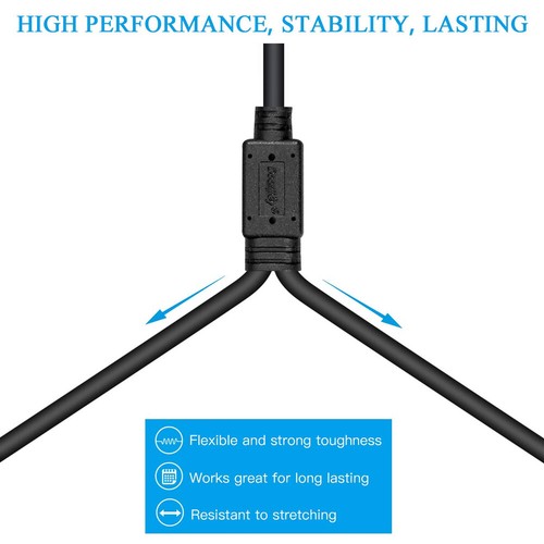 1/8 TRS Female to Dual TS 1/4 Male Stereo Breakout Splitter Adapter Y Cable - Picture 5 of 6