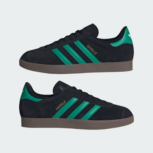 adidas Originals Gazelle Core Black Court Green JH5394 Men's Size - Picture 4 of 10