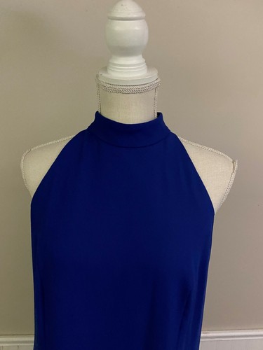 VINTAGE Blue Formal Gown Mother of the Bride Ursala of Switzerland Evening L 12 - Picture 6 of 11