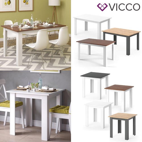 Esstisch Esszimmertisch Wohnzimmer Küchentisch Tisch Kalros 80/ 140cm Vicco - Bild 1 von 24