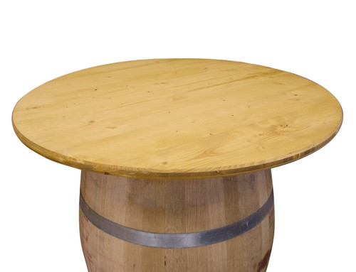 Tischplatte / Holzplatte rund 80/100cm für STEHTISCH, HOLZFASS, FASS, WEINFASS - Bild 8 von 8