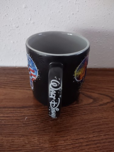 Walt Disney World Schwarz Kaffeebecher 3D Mickey Amerikanische Flagge Feuerwerk - Bild 3 von 4