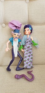 LOT-3-VTG-80-039-s-Strawberry-Shortcake-Doll-Sour-Grapes-amp-Purple-Pie-Snake-Villains