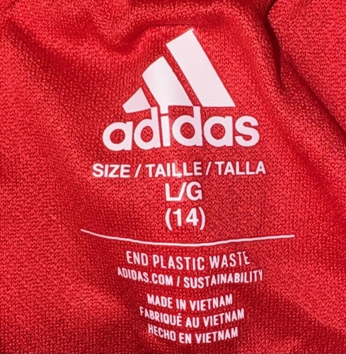 Girls Adidas White/Red/Blue “USA” T-Shirt & Red Shorts Set Sz/ Large (14) - Picture 5 of 7