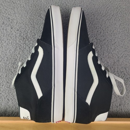 Zapatos de gamuza Vans para hombre talla 13 fuera de la pared 721356 negros en excelente estado - Imagen 12 de 17