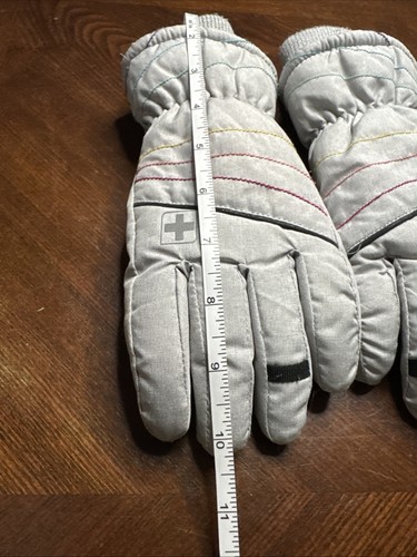 Girls Swiss Tech Thinsulate Gray Winter Ski Snowboard Gloves Size S/M - Picture 5 of 6