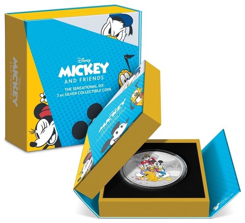 Disney Mickey and friends 3 oz silver proof coin Niue 2023 - Picture 3 of 4