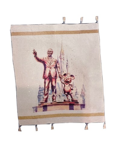 Disney 50th Anniversary Mickey And Walt Wohndecke 60X72 Neu - Bild 3 von 4