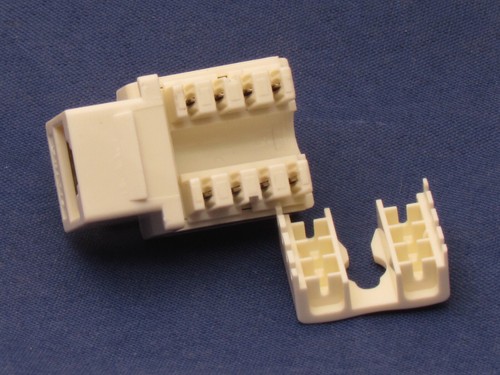 100 Pcs lot Beige Keystone Jack CAT6 Network Ethernet 110 Punch Down 8P8C RJ45 - Picture 2 of 10