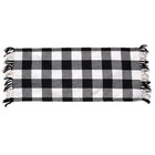 New Country Farmhouse WHITE BLACK BUFFALO CHECK TABLE RUNNER 56" Long