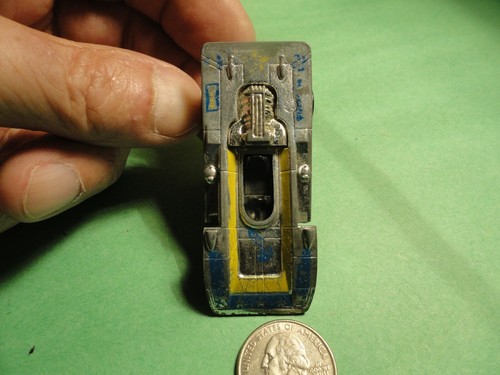 1973 HOT WHEELS SILVER-BLUE-YELLOW FORMULA RACE CAR PLAYED WITH CONDITION  - Picture 6 of 6