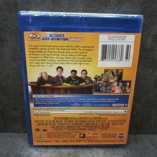 Hot Tub Time Machine (Blu-ray, 2010, Unrated Edition Widescreen) NEW, SEALED - Picture 2 of 5