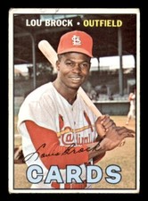 1967 Topps Baseball #285 Lou Brock GD *e1