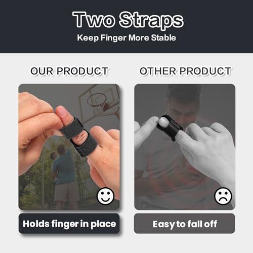Thumb Finger Splints, Trigger Thumb Brace for Short Black - Picture 3 of 7