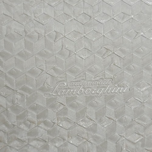 Modern off white ivory cream little cube 3-d illusion textured hexagon wallpaper - Picture 2 of 12