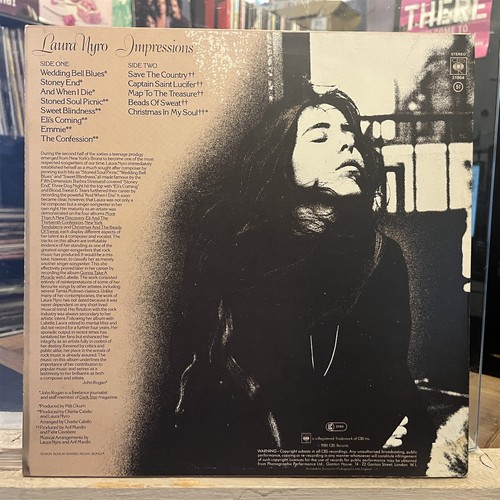 [ROCK/POP]~VG+/VG LP~LAURA NYRO~Impressions~{1980~CBS~Compilation}~UK Import - Picture 2 of 6