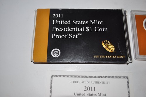 2011-S US Mint $1 Presidential Dollar Proof Set (4 $1 Coins) Original Box & COA - Picture 4 of 9