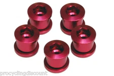 OMNI Racer WORLDS LIGHTEST Crankset Chainring Bolts Fits Shimano, Sram: RED