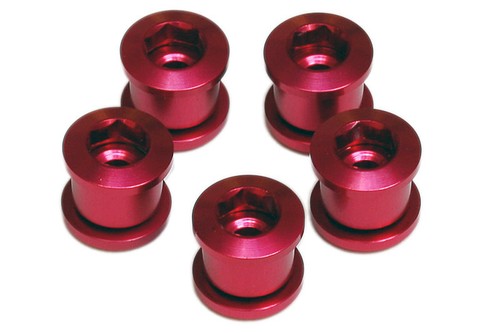 OMNI Racer WORLDS LIGHTEST Crankset Chainring Bolts Fits Shimano, Sram: RED - Picture 1 of 5