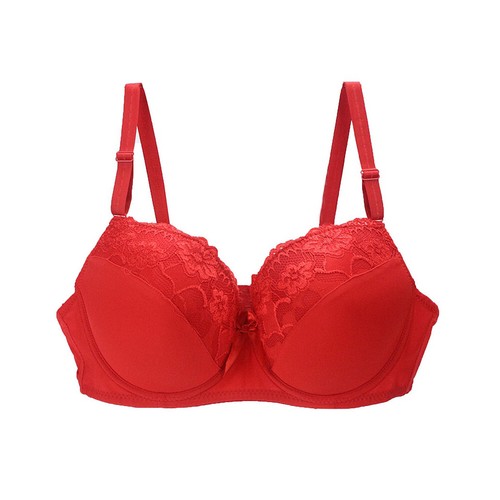 Plus Size Women Bras Cushion Cup Guide Bra Unpadded Brassiere Lace Sexy Lingerie - Picture 25 of 27