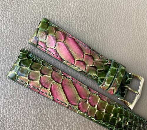 Genuine Snake Skin Watch Strap Band size14 15 16 17 18 19 20 21 22 23 24 25 26mm - Picture 7 of 13