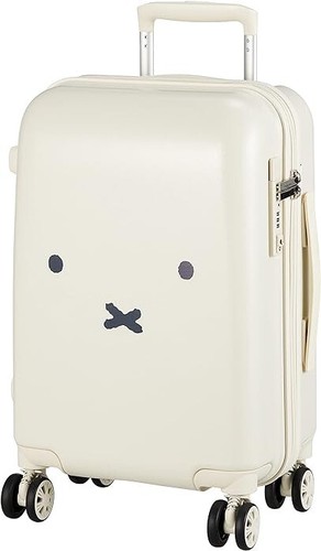Miffy Carry-on Spinner Suitcase Face Design White Color Version 30L Bag NEW - Picture 1 of 5