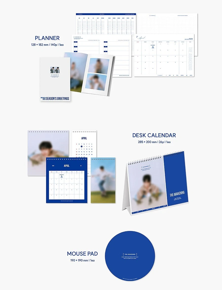 JUNG HAE IN 2025 SEASON'S GREETINGS/Calendar+Planner+Poster+