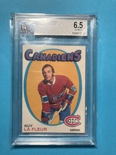 1971-72 O-Pee-Chee Guy Lafleur RC 148 Graded BVG 6,5
