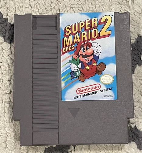 NICE Vintage Classic Super Mario Bros 2 Cartridge NES Nintendo Video Game Tested