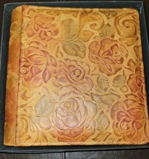 RARE Raika Artistry Lazer Cut Leather Photo Album