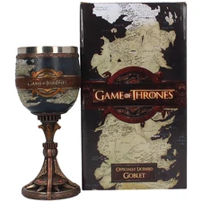 Game Of Thrones The Seven Kingdoms Map Goblet Official HBO Nemesis Now NEW