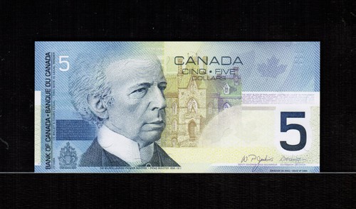 Canada $5 DOLLARS 2005 Jenkins/Dodge Changeover Prefix HPA Low Numbers Gem UNC - Picture 2 of 2
