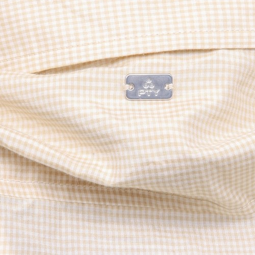 B7918 camicia manica lunga PEUTEREY QUADRETTI BEIGE shirt woman - Foto 3 di 4