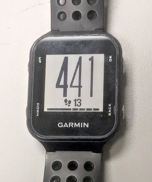 Garmin Approach S20 GPS Rangefinder Golf Watch Black w/ Charger