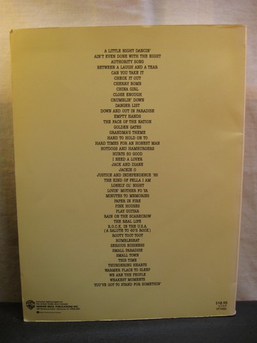 The JOHN COUGAR MELLENCAMP Songbook Paperback - Picture 2 of 16