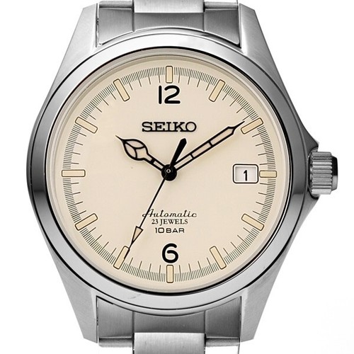 SEIKO x TiCTAC 40th Anniversary SZSB032 Automatic Watch Matte Ivory Dial 40mm - Picture 2 of 6