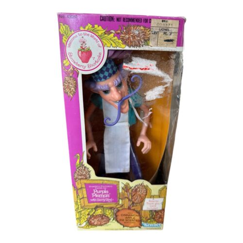 Vintage Kenner Strawberry Shortcake Purple Pieman Doll W/Berry Bird Pet 1981 NEW