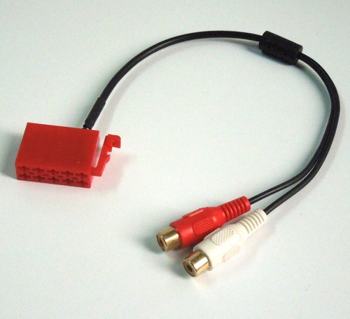 Cable de entrada AUX 2RCA radio cable adaptador auxiliar 10 PIN para Blaupunkt - Imagen 2 de 4