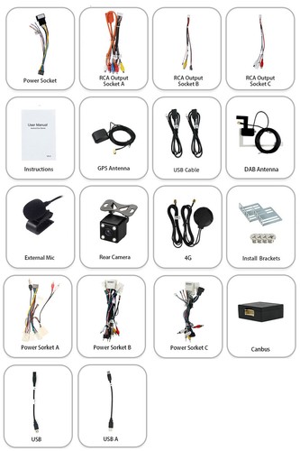 Carplay Android 14 DAB+4G+HDMI For Toyota Hilux 2015-2022 Car Stereo GPS Navi BT - Picture 19 of 20