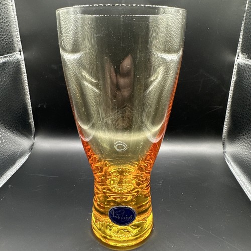 4 Vtg Imperial Glass Reflection Sunshine Yellow Gold Wine Glass 12oz 040997 - Picture 2 of 5