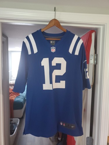 Nike Indianapolis Colts Andrew Luck #12 NFL Jersey On Field  Blue Size Men’s S - Picture 1 of 6