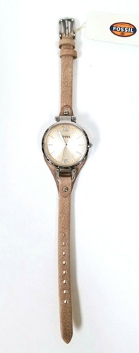 NUEVO RELOJ FOSSIL GEORGIA ORO, ORO ROSA, TONO PLATEADO, CORREA DE CUERO DELGADO - Imagen 10 de 22