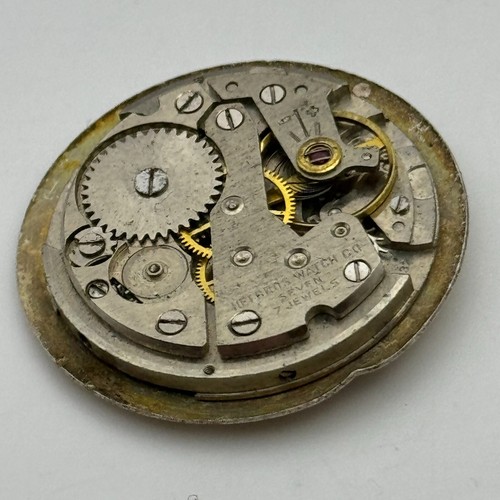 25.9mm Helbros PS32 Manual Wind Swiss 7 Jewels Watch Movement Vintage PARTS - Picture 18 of 20