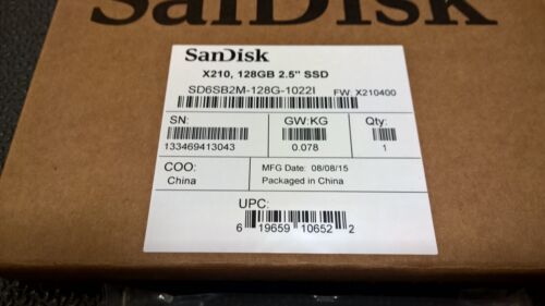 SanDisk X210 SD6SB2M-128G-1022I 2.5" MLC Internal Solid State Drive (SSD) - Picture 3 of 3