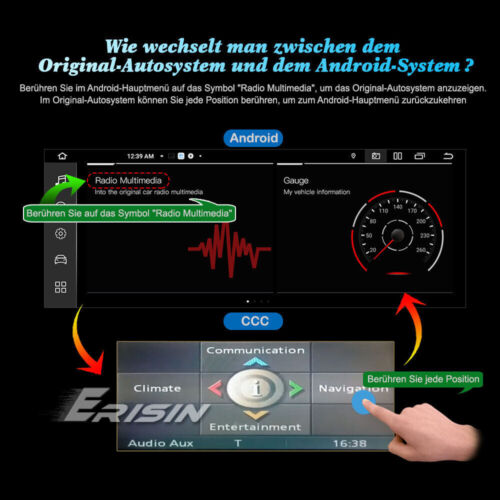8.8” CarPlay Android 13 4G Autoradio BMW 3er E90 E91 5er E60 E61 6er E63 E64 CIC - Bild 9 von 23