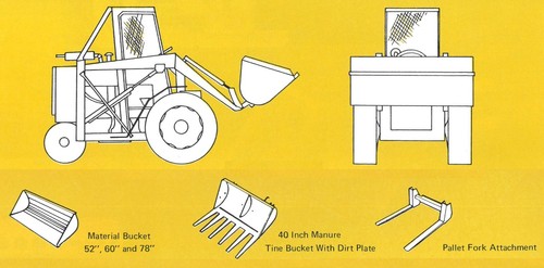Honey Bee Company IH 404 47hp Hydro Loader Color Sales Brochure Farmall - Picture 5 of 6