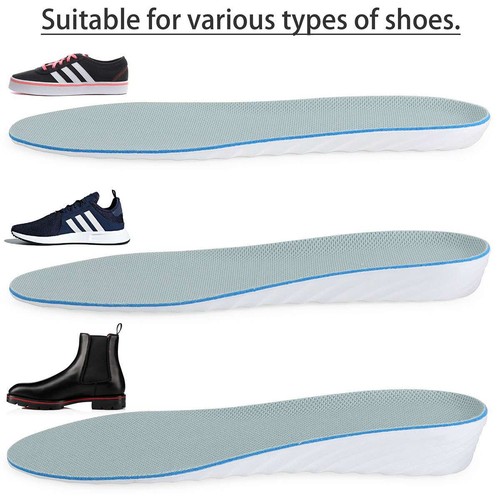 Shoe Insoles Inserts Pad Invisible Height Increase Heel Lift Taller Men Women US - Picture 4 of 16