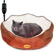 Heated Cat Bed Indoor Heated Pet Bed for Indoor Cats and Small Dogs Electric