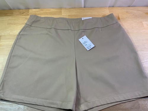 New Women's Croft & Barrow Stretch Pull On Shorts Sz 18 R-Nice Color!* - Picture 3 of 4