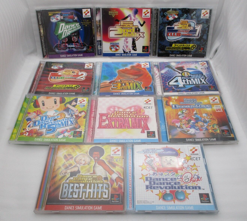 PS1 Dance dance Revolution 11Game Append Club Remix 2nd 3rd 4th 5th Disney DDR - Picture 1 of 17